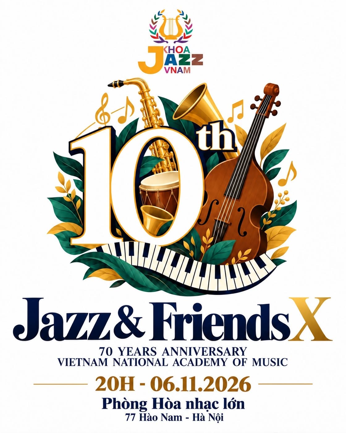 Poster Jazz & Friends X – 70 Years Anniversary